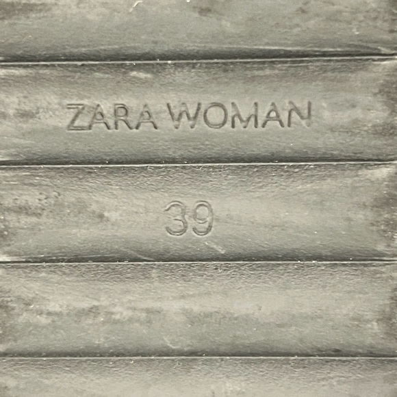 Zara Platform Sandals black tan patent leather US 8/EU 39 - Picture 6 of 7